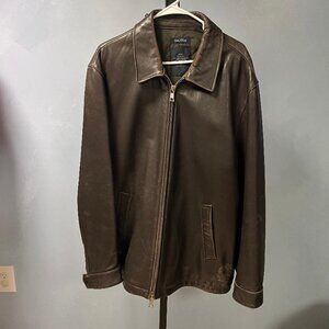 Nautica Men's Leather Coat